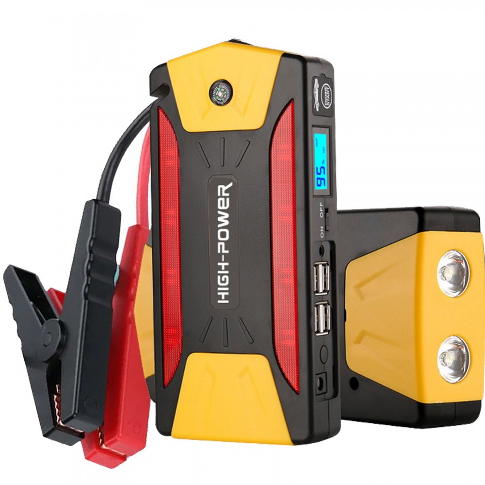 Portable Emergency battery booster 10,000mAh Multi-Function with 4 USB Jump Starter with Logo