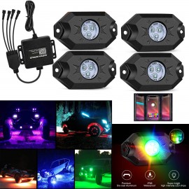 Custom Printed RGB LED Rock Lights Kit