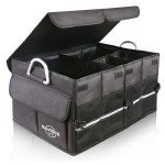 Logo Imprinted Heavy Duty Trunk Organizer with Multi Compartments