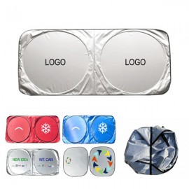 Automotive Foldable Sun Shade with Logo