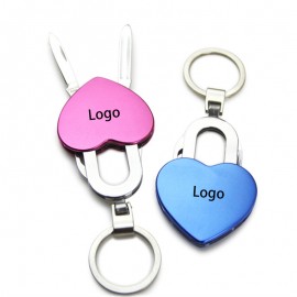 Customized Heart Shape Multifunction Key Chain Pocket Knife