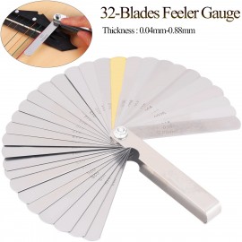 32 Blades Stainless Steel Feeler Gauge with Logo