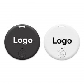 Logo Branded Round-Shaped Wireless Smart Bluetooth Tracker Anti-Lost Device Keychain Key Finder