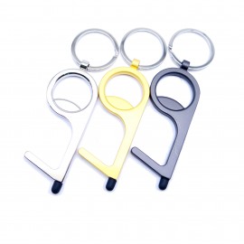 No Touch Door Hook, Bottle Opener and Stylus #4 with Logo