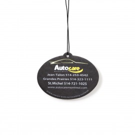 Oval Shape Air Freshener with Logo