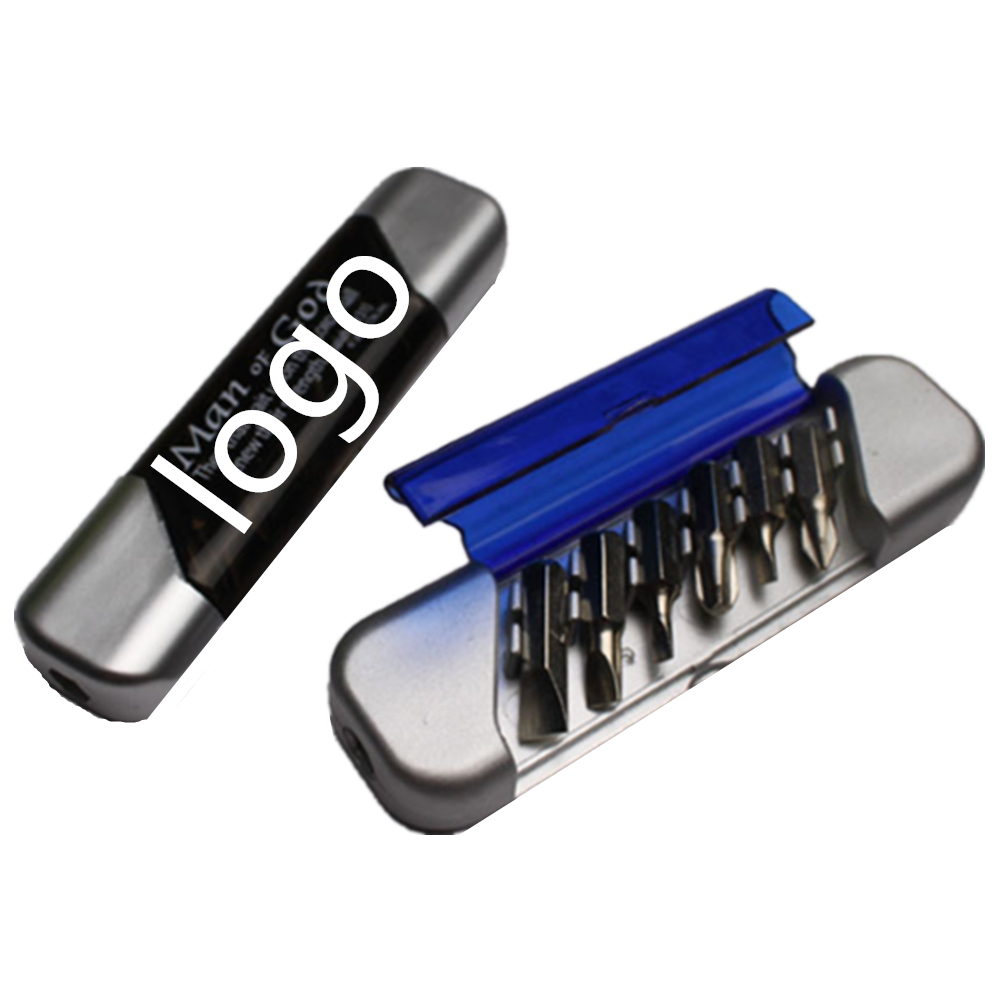 Custom 6-in-1 Compact Tool Kit w/Flashlight Custom 6-in-1 Compact Tool Kit w/Flashlight