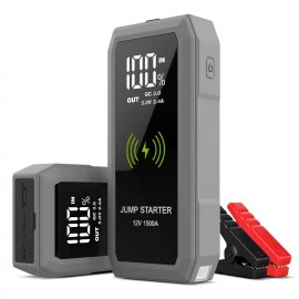 Customized Portable Emergency battery booster 16800mAh Portable Car Jump Starter w/Wireless Charger  Customized Portable Emergency battery booster 16800mAh Portable Car Jump Starter w/Wireless Charger