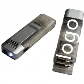 Promotional Mini Compact Tool Kit w/Flashlight