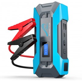 Portable Emergency battery booster 12000mAh Jump Box Power w/Smart Clamp Jumper Starter with Logo