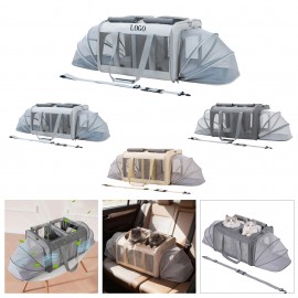 Collapsible Expandable Pet Car Cage with Logo