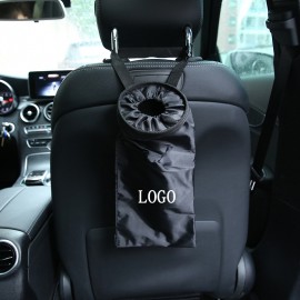 Hanging Washable Back Seat Headrest Little Trash Organizer Car Garbage Bag with Logo  Hanging Washable Back Seat Headrest Little Trash Organizer Car Garbage Bag with Logo