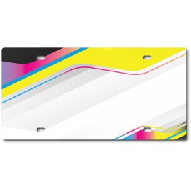Full Color License Plate Insert with Logo