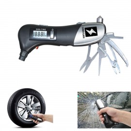 Promotional Digital Tire Gauge & Multi Emergency Tool