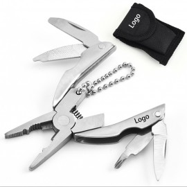 Portable Multi-Tool Folding Pliers with Key Chain with Logo  Portable Multi-Tool Folding Pliers with Key Chain with Logo