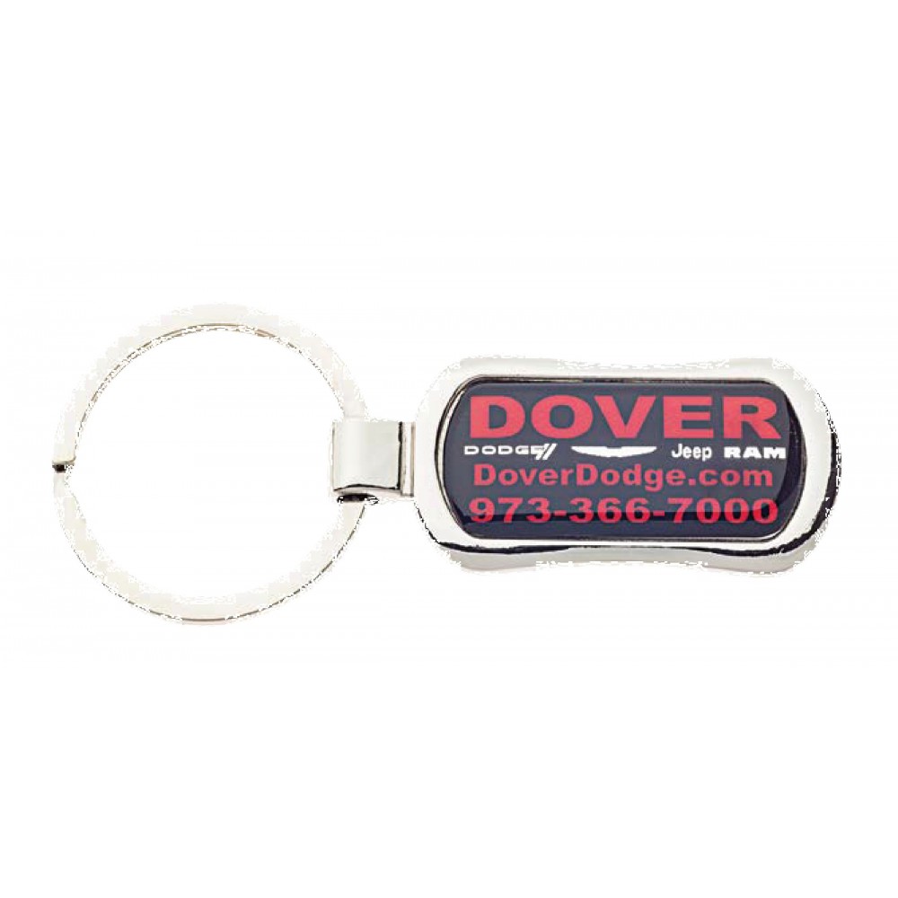 Dome Key Chain Oblong Custom Printed Dome Key Chain Oblong Custom Printed