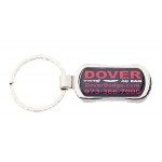 Dome Key Chain Oblong Custom Printed