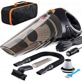 Portable Car Vacuum Cleaner High Power Corded Handheld Vacuum w/ 16 foot cable 106W & 8 amps with Logo