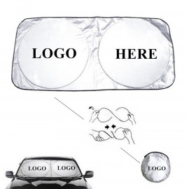 Folding Car Sunshade with Logo  Folding Car Sunshade with Logo