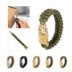 Logo Branded Outdoors Survival Gear Rope Bracelet With Knife