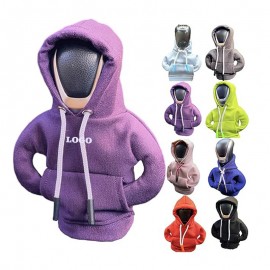 Car Gear Velvet Fabric Shifter Hoodie Cover with Logo  Car Gear Velvet Fabric Shifter Hoodie Cover with Logo