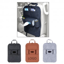 Multi-Functional Felt Car Organizer for Busy On-the-Go Lifestyles with Logo