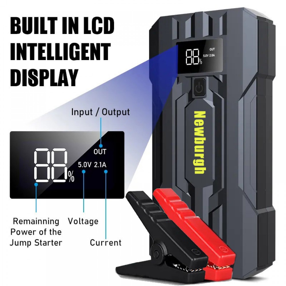 Portable Emergency battery booster 12V Automotive Power Pack Portable Car Battery Jump Starter with Logo Portable Emergency battery booster 12V Automotive Power Pack Portable Car Battery Jump Starter with Logo