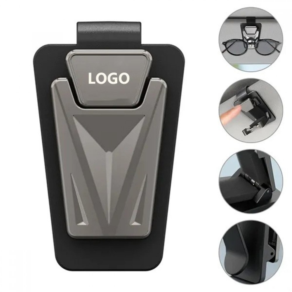 Personalized Portable Car Visor Accessories Universal Sunglasses Holder