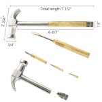 Logo Imprinted Multifunctional Mini Five-in-One Claw Small Copper Hammer