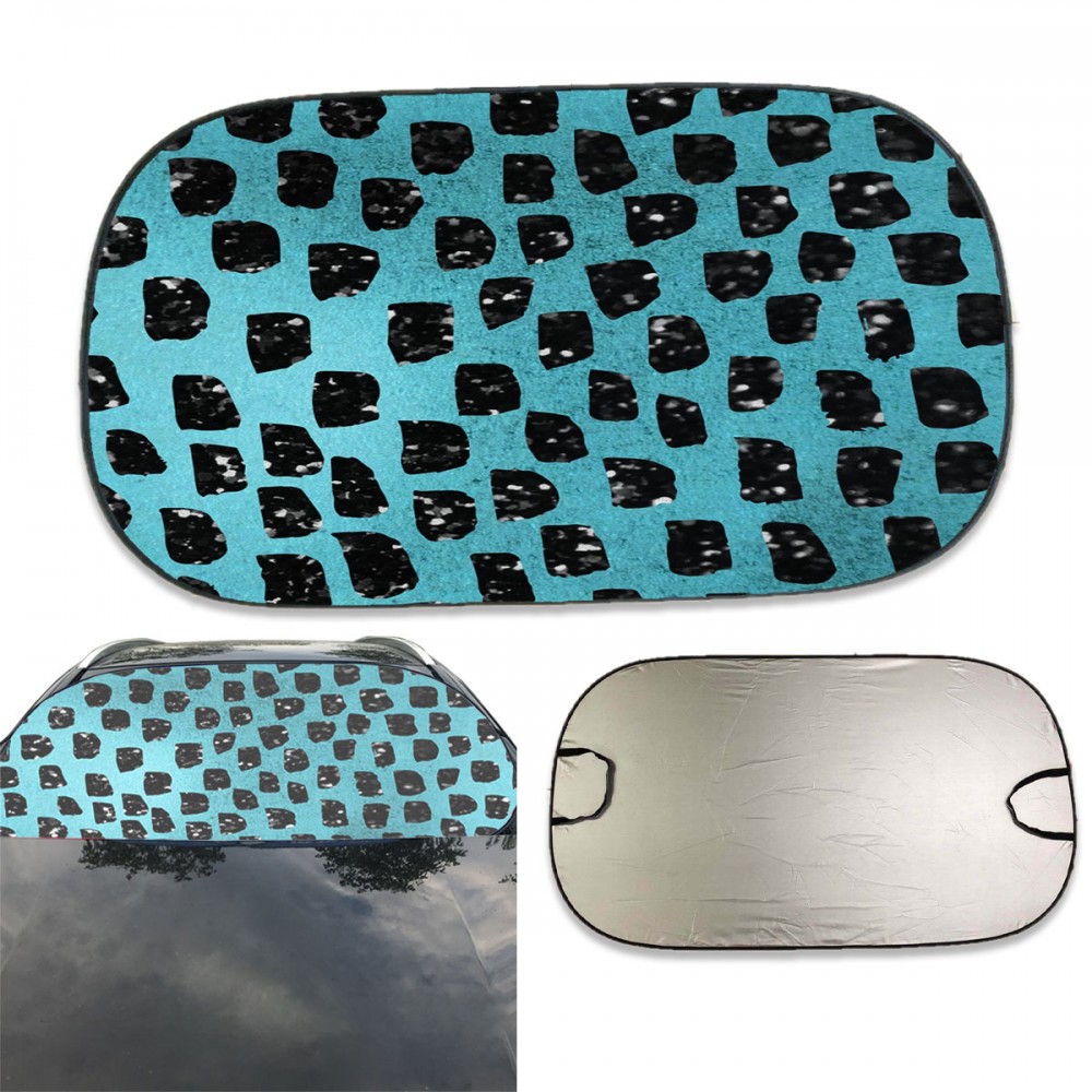 Personalized Collapsible Full Color Car Windshield Sun Shade