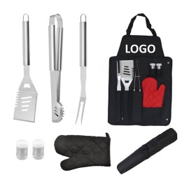 Promotional 6 Pieces BBQ Grill Tools Set With Apron