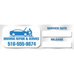Static Cling Vehicle Service Reminder (3"x1") with Logo