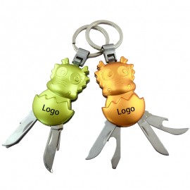 Promotional Cartoon Dragon Multifunction Keychain Pocket Knife