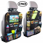 Promotional 2Pack Car Backseat Organizer with Touch Screen Tablet Holder Car Back Seat Protectors Covers
