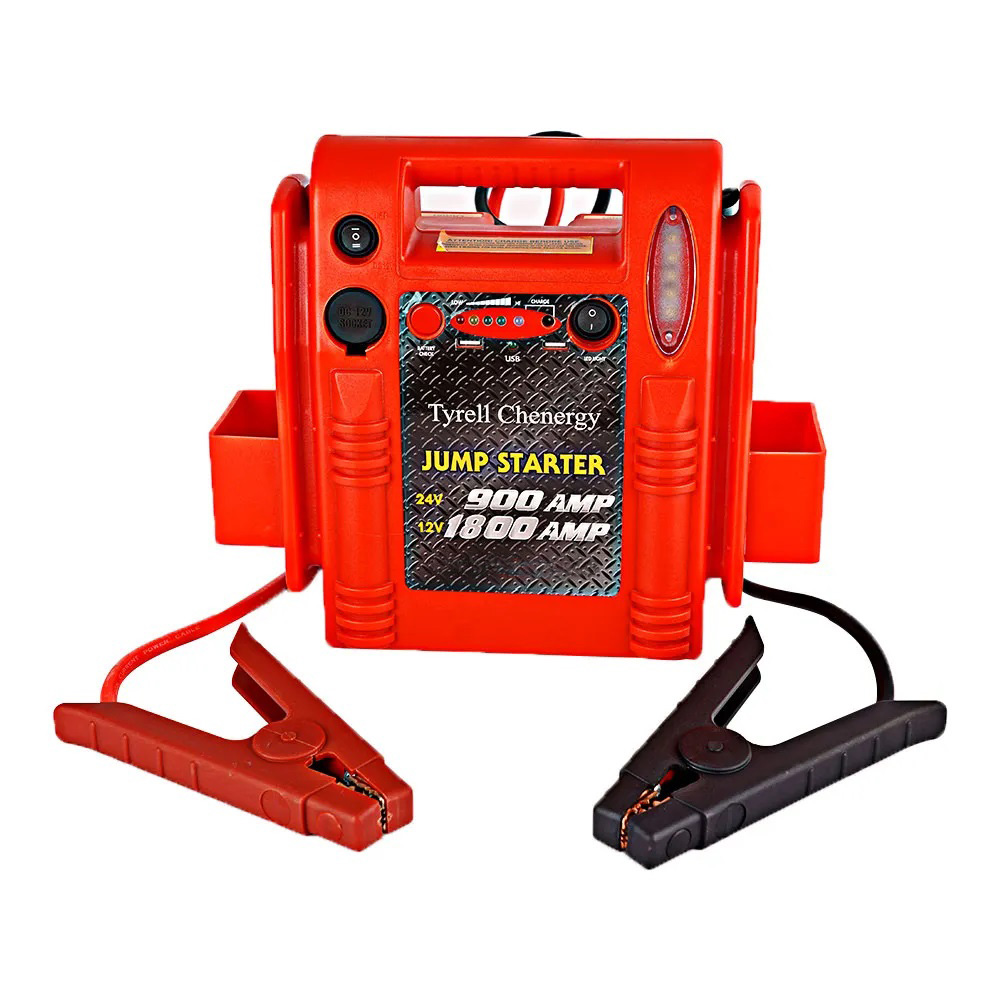 Portable Emergency battery booste1800/900A Peak 12V/24V Jump Starter/3.5L Truck Battery Booster Pack with Logo