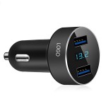 LED Dual USB Car Charger with Logo