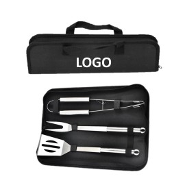 3 Pieces BBQ Set with Logo  3 Pieces BBQ Set with Logo
