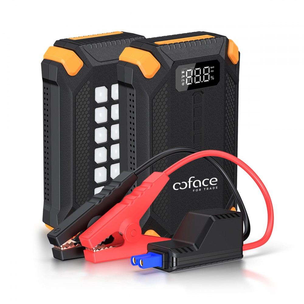 Logo Branded PowerBoost - Car Jump Starter with Built-In Tire Inflator