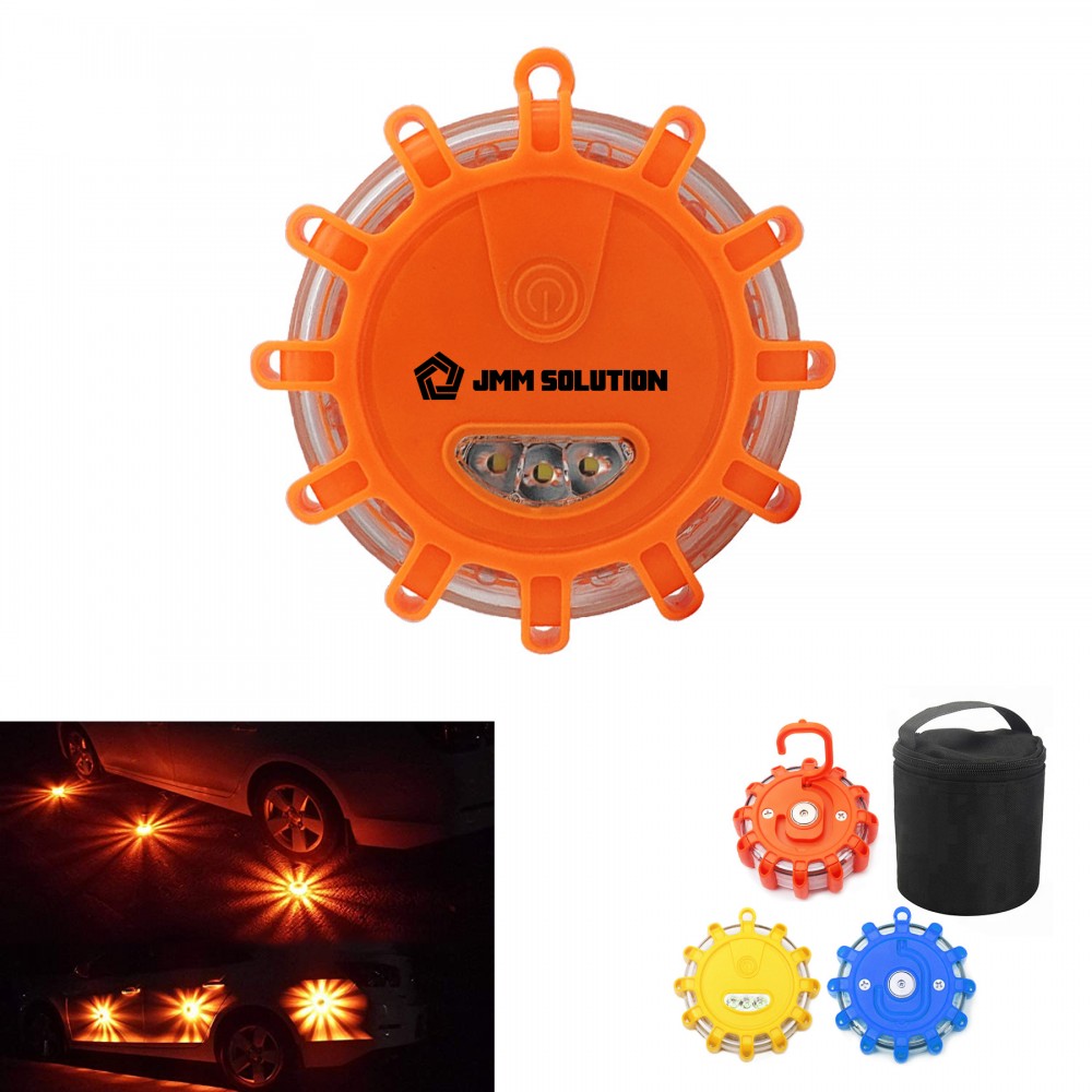 LED Road Flares Safety With Pouch Bag with Logo