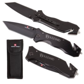 Customized Swiss Force Safety Emergency Tool - Black  Customized Swiss Force Safety Emergency Tool - Black