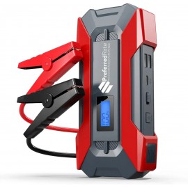 Logo Branded Portable Emergency battery booster Multi-function Car Emergency Jump Starter w/Smart Clip