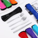 Personalized Stainless Steel Lunch Utensils Set