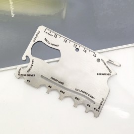 Promotional Full Imprint Multi-Functional Outdoor Tool Card  Promotional Full Imprint Multi-Functional Outdoor Tool Card