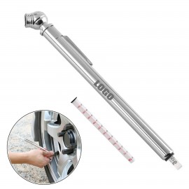 Promotional Stainless Steel Tire Gauge With Clip