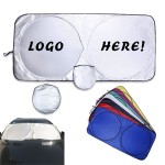 Custom Collapsible Auto Sunshade with Logo