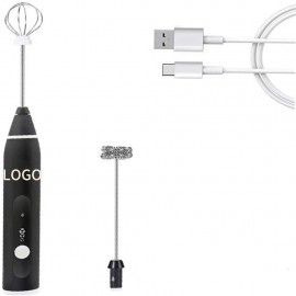 Portable USB Rechargerable Milk frother with Logo