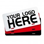 Full Color Printing 0.35'' Universal License Plate Frame Ins with Logo
