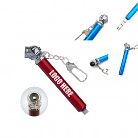 Mini Tire Pressure Gauge Keychain with Logo