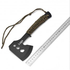 Promotional Multipurpose Camping Hatchet with Rope-Wrapped Handle