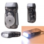 Hand Pressing LED Flashlight Torch With Translucent Case Custom Printed