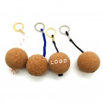 Floating Cork Ball Keyrings with Logo